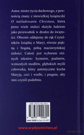 O naśladowaniu Maryi - Tomasz a Kempis [KSIĄŻKA]