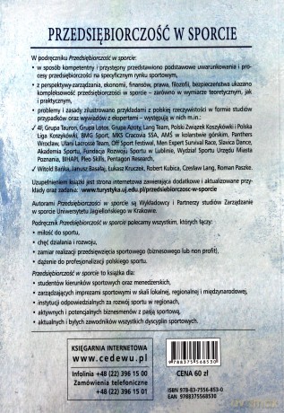 Przedsiębiorczość w sporcie. Zasady i praktyka [KSIĄŻKA]