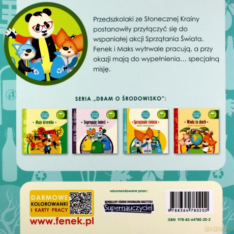 Przygody Fenka. Sprzątanie świata - Magdalena Gruca, Ewa Zontek [KSIĄŻKA]