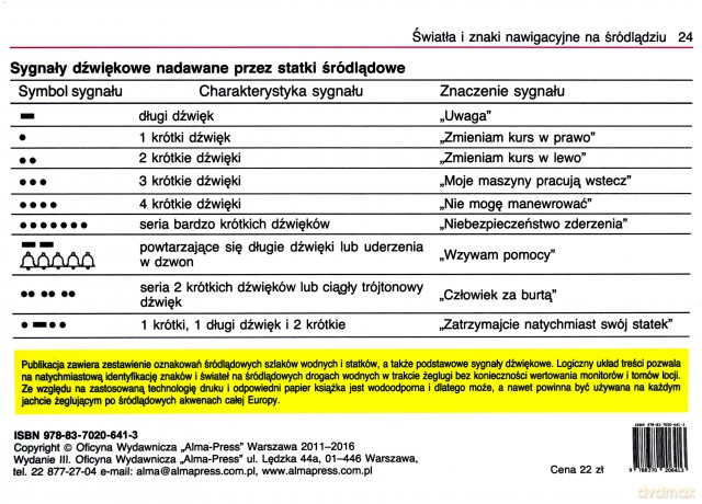 Światła i znaki nawigacyjne na śródlądziu - Jacek Czajewski [KSIĄŻKA]