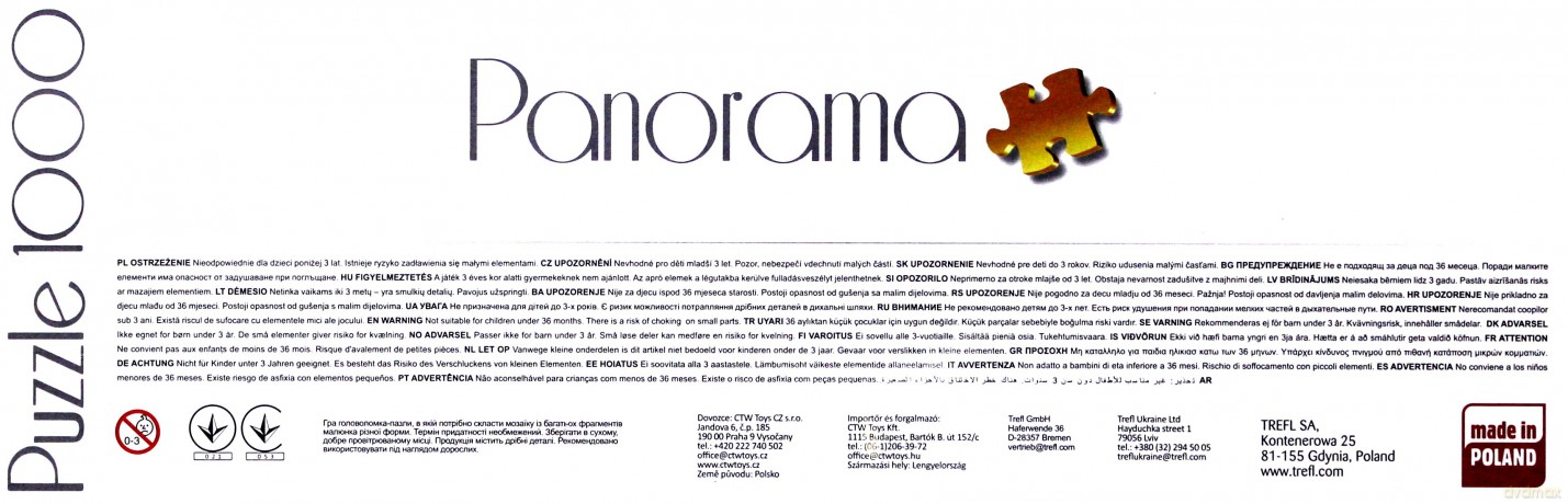 TREFL 1000 el. Panorama - Droga Mleczna [PUZZLE]