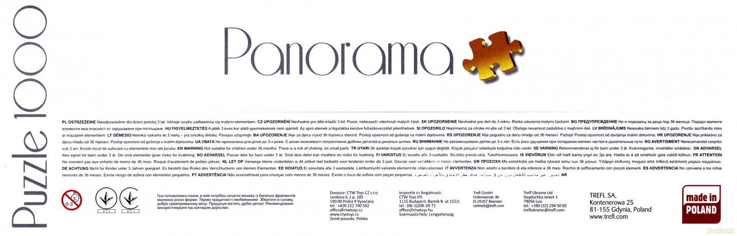 TREFL 1000 el. Panorama - Nad jeziorem Schliersee [PUZZLE]