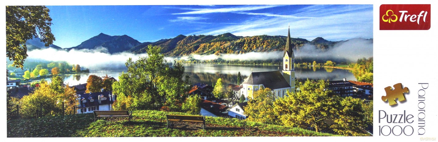 TREFL 1000 el. Panorama - Nad jeziorem Schliersee [PUZZLE]