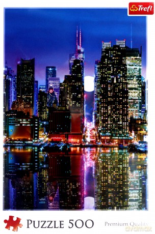 TREFL 500 el. Pełnia księżyca nad Manhattanem [PUZZLE]