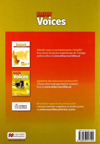 Voices New 3 ćwiczenie [KSIĄŻKA]