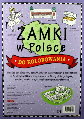 Zamki w Polsce do kolorowania [KSIĄŻKA]