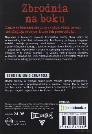 Zbrodnia na boku - Dorota Dziedzic-Chojnacka [AUDIOBOOK]