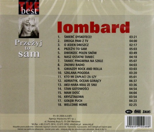 Lombard: The Best - Przeżyj To Sam [CD]