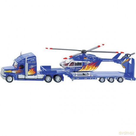 Ciężarówka z helikopterem
