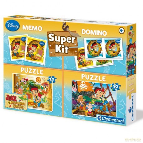 CLEMENTONI 2x30 el. Memo +Domino Jake [PUZZLE]