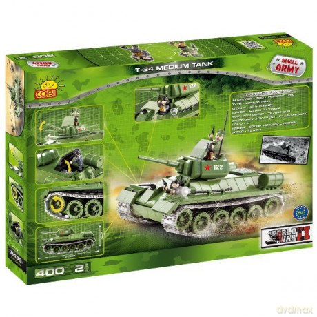 COBI Armia, T-34 Tank 40 0 kl. [KLOCKI]