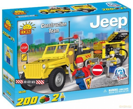 COBI Jeep Budowlany z kompresorem [KLOCKI]