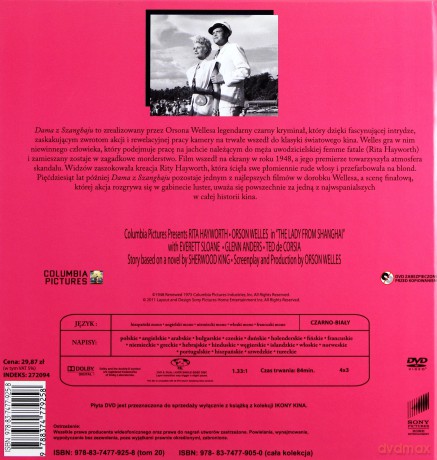 Dama z Szanghaju (booklet) [DVD]
