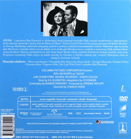 Gilda (Ikony kina) (booklet) [DVD]