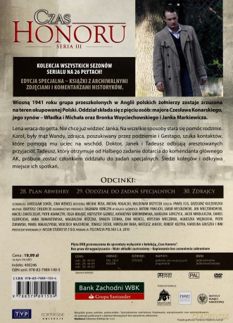 Czas Honoru tom 10 odcinki 28-30 (booklet) [DVD]