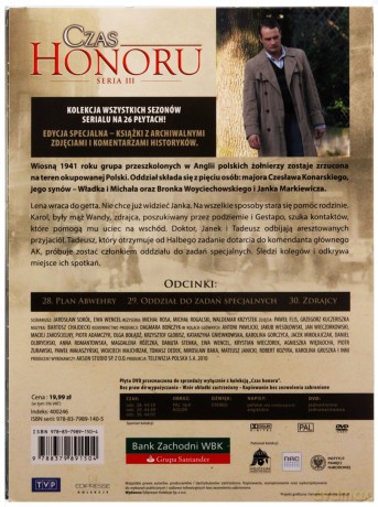 Czas Honoru tom 10 odcinki 28-30 (booklet) [DVD]