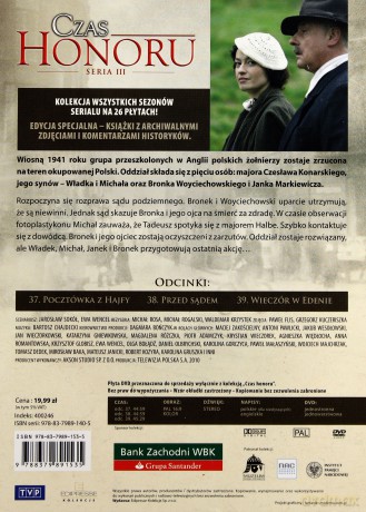 Czas Honoru tom 13 odcinki 37-39 (booklet) [DVD]