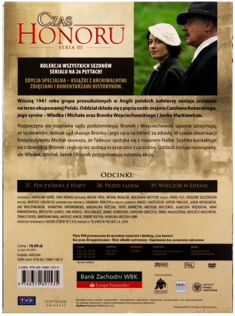 Czas Honoru tom 13 odcinki 37-39 (booklet) [DVD]