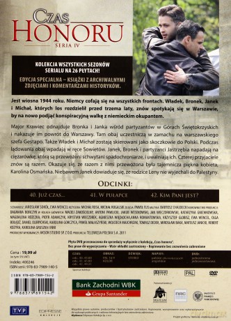 Czas Honoru tom 14 odcinki 40-42 (booklet) [DVD]