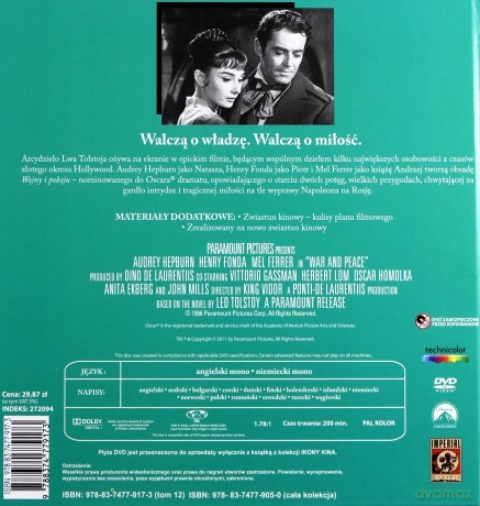Wojna i pokój (Ikony kina) (booklet) [DVD]