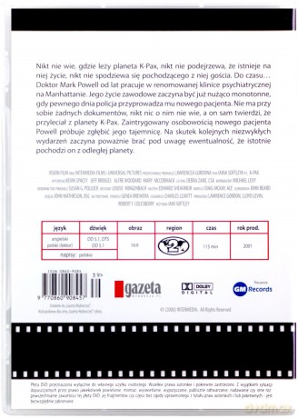 K-Pax (Hity na Lato 14) (slim) [DVD]