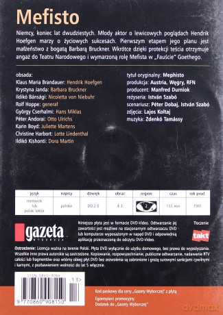 Mefisto (Kolekcja filmów z wielką Historią w tle) [DVD]