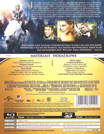 Łowca i Królowa Lodu (steelbook) [Blu-Ray 3D]+[Blu-Ray]