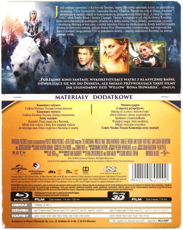 Łowca i Królowa Lodu (steelbook) [Blu-Ray 3D]+[Blu-Ray]