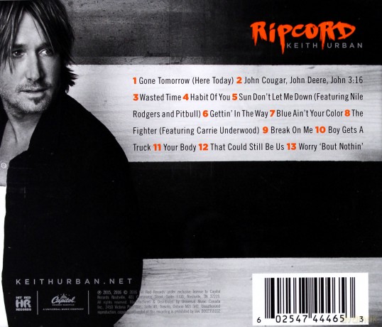 Keith Urban: Ripcord [CD]