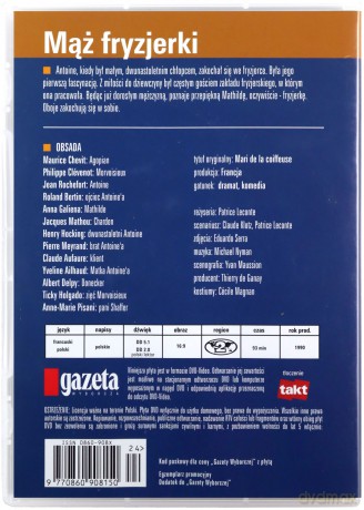 Mąż fryzjerki (slim) [DVD]