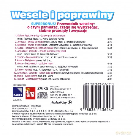 Wesele i poprawiny: Największe hity cz. 2 [CD]