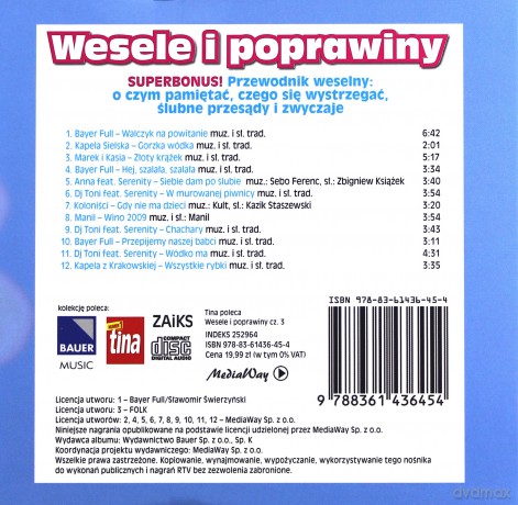 Wesele i poprawiny: Największe hity cz. 3 [CD]