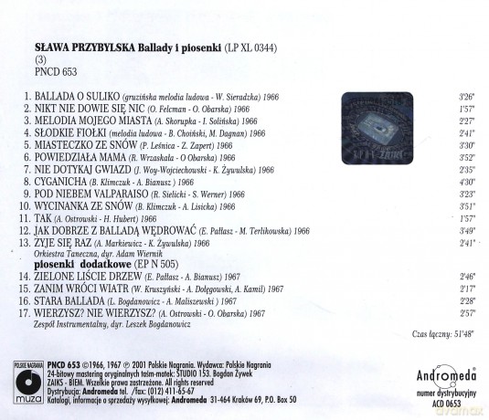 Sława Przybylska: Ballady i piosenki [CD] 