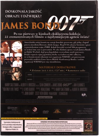 007 James Bond Żyje się tylko dwa razy (digibook) [DVD]