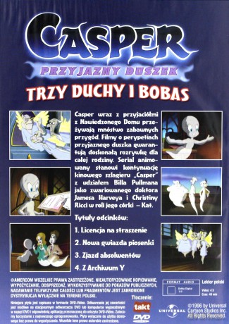 Casper Przyjazny Duszek: Trzy duchy i Bobas (slim) [DVD]