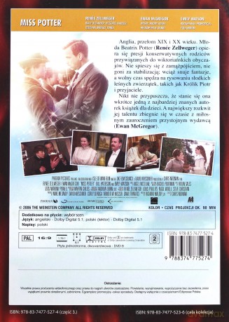 Miss Potter (Viva! Kolekcja Wielkie Namiętności) (ecopack) [DVD]