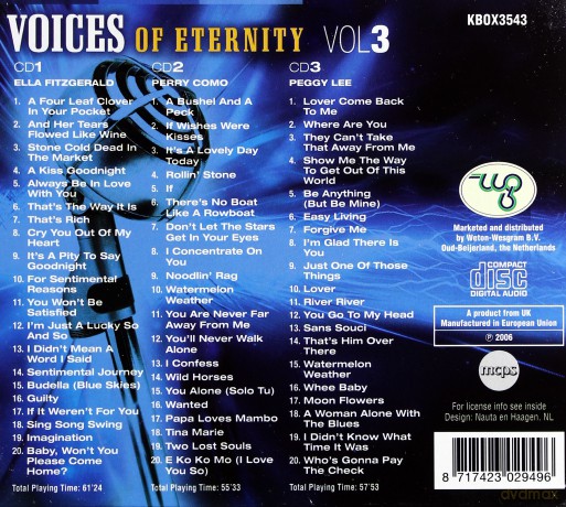 Voices Of Eternity vol. 3 [3CD] 