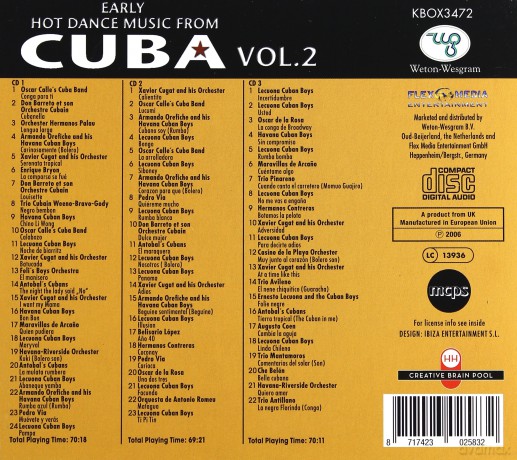 Early hot dance music from Cuba vol. 2 [3CD]