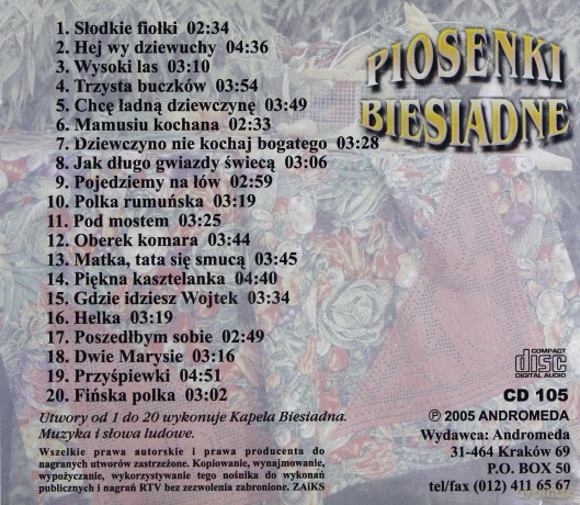Piosenki biesiadne: Chcę ładną dziewczynę [CD] 
