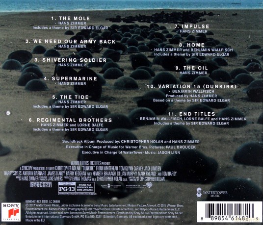 Dunkirk soundtrack (Dunkierka) (Hans Zimmer) [CD]