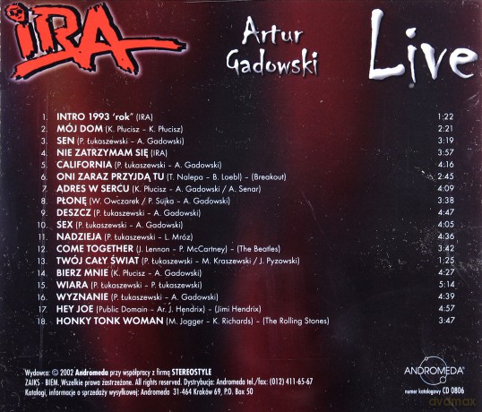 Ira: Live [CD]