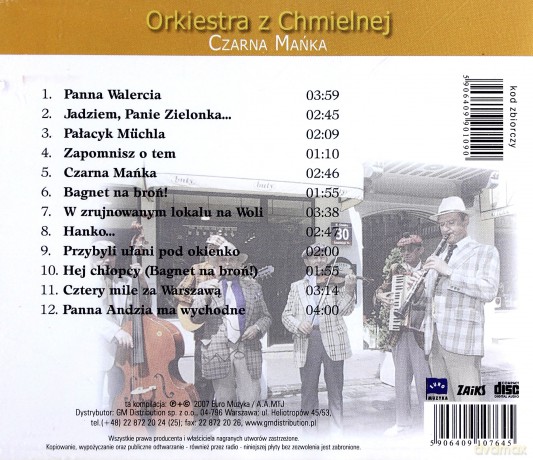 Orkiestra z Chmielnej: Czarna mańka [CD] 