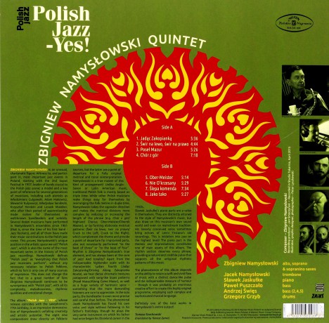 Zbigniew Namyslowski Quintet: Polish Jazz - Yes! [Winyl]