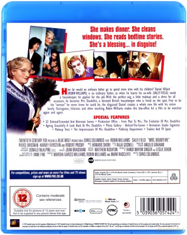 Mrs. Doubtfire [Blu-Ray]