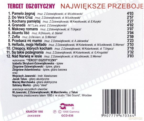 Tercet Egzotyczny: Największe przeboje [CD] 