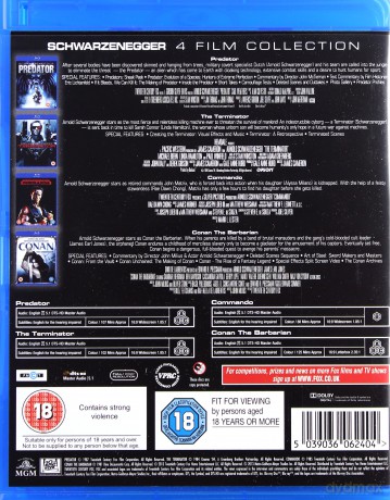 Arnold Schwarzenegger Collection [4Blu-Ray]