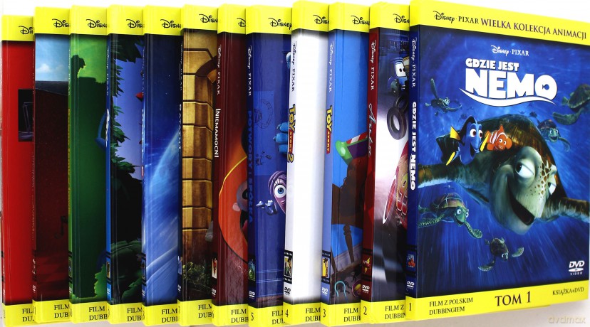 Disney Pixar Wielka kolekcja: Gdzie jest Nemo / Auta / Toy Story / Toy Story 2 / Potwory i spółka / Iniemamocni / Ratatuj / Wall-E / Odlot / Dawno temu w trawie / Kolekcja krótkometrażówek (booklet) Pakiet [12DVD]