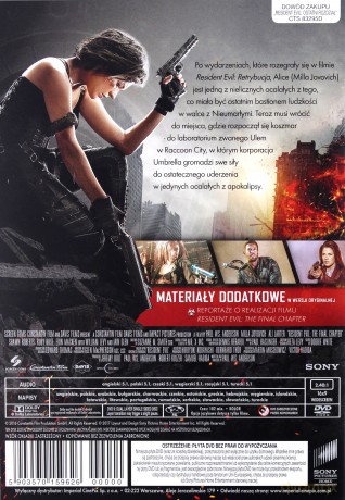 Resident Evil: Ostatni Rozdział [DVD]