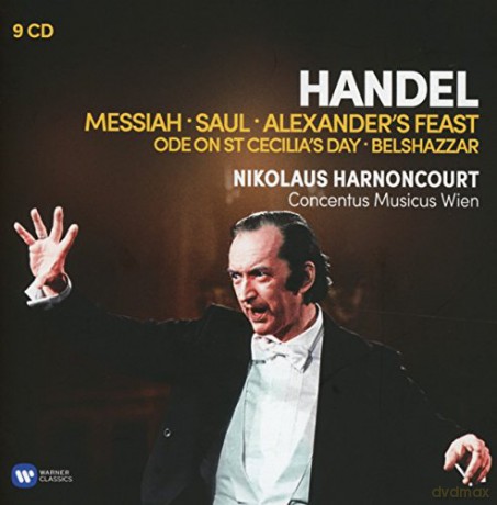 Nikolaus Harnoncourt: Handel: Oratorios (Messiah, Saul, Alexander's Feast, Belshazzar, Ode On St Cecilia's Day) [9CD]
