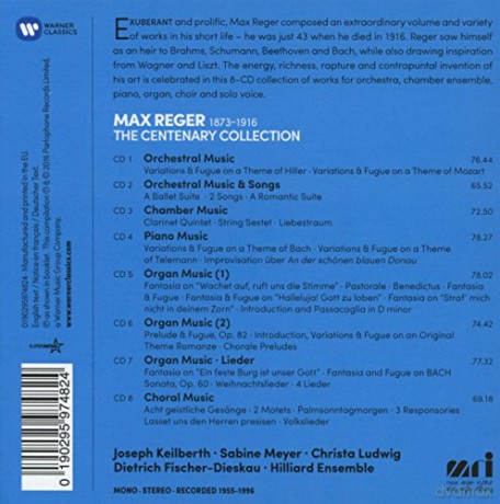 Max Reger: The Centenary Collection [8CD]